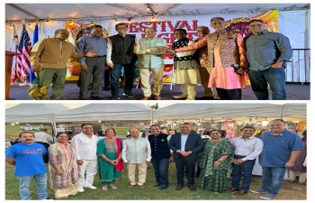 Deputy Consul General Mr. Rakesh Adlakha attended the vibrant Diwali celebration hosted by Supervisor Janice Hahn, Los Angeles County Board of Supervisors and co-hosted by Radha Krishna Mandir in Cerritos on October 19th.